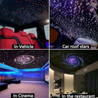 Twinkle Starlight Headliner Light,16W 1000pcs 9.8ft LED Star Ceiling Fiber Optic Light Kit APP/Remote for Car/Home/Party