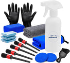 AUTODECO 24Pcs Car Clay Bars Auto Detailing Clay Bar Kit with Car Cleaning Brushes, Include Spray Bottle, Micro Fiber Towel and Brushes for Car Detailing Damage Free Cleaning