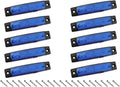 10Pcs LED Rock Lights Underglow Wheel Fender, Multi-Color Wheel Well Lights Waterproof Under Glow Kit for Car Truck SUV Golf Cart Wrangler ATV UTV Offroad - Fender Lighting (Blue)