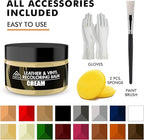 FORTIVO Leather Recoloring Balm, Color Restorer, Scratch Remover, Couch Paint and Repair, Leather Balm for Couches