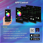 Fiber Optic Lights Kit, 10W Star Ceiling Sky Lights RGBW Twinkle & Music Effect for Home & Car Star Headliner Light with Bluetooth APP + RF Remote Control - Optical Fiber Cable 300pcs*0.03in*9.8ft