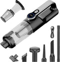 Handheld Vacuum Cordless Vacuum Cleaner with LED Light, 18000Pa Brushless Suction & Air Blower (2-in-1), 7800mAH Battery, Steel+HEPA Filter, Car Vacuum, Dust Buster for Interior, Home & Pet Hair