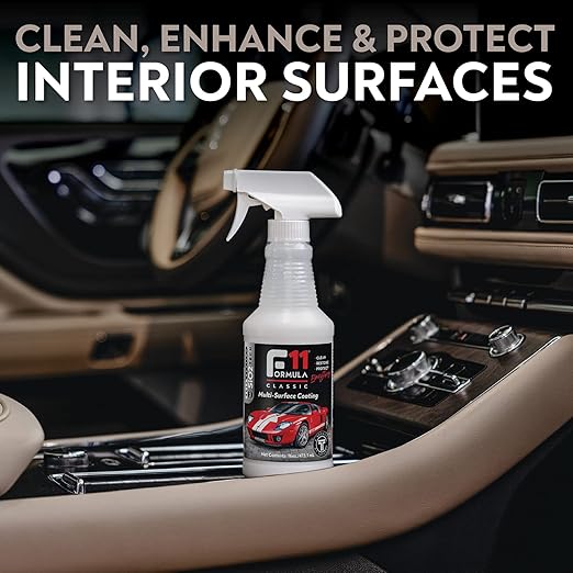 TopCoat F11 Polish & Sealer for Cars, Motorcycles and More – Water-Based Alternative to Ceramic Car Wax - 1 Gallon F11 Top Coat Bottle
