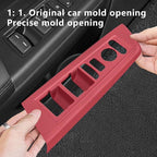 Temmis 4PCS Car Door Window Switch Panel Cover for Honda CRV 2023-2026 (Gasoline & Hybrid), Auto Interior Decor Accessories Armrest Trim Silicone Style Kit-Red