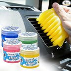 Car Cleaning Gel 4-Pack (5.6oz/pcs) – Universal Car Cleaning Putty, Auto Interior Cleaner Slime & Dust Remover, Car Cleaning Kit for Vents, Dashboards & Keyboards, Car Putty for Cleaning Accessories