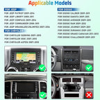 EKAT 8 Core Car Radio Stereo for Jeep Wrangler JK 2007-2018 Compass Grand Cherokee Dodge Ram with Carplay/Android Auto Upgrade 4GB+64GB