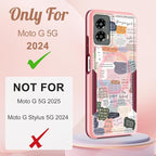 for Moto G 5G 2024 Case - Compatible with MagSafe Women Girls Cute Magnetic Protective Phone Cover Girly Kawaii Unique Pretty Heavy Duty Shockproof Design for Motorola Moto G 5G 2024 Cases