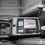RUNROAD Center Console Organizer Tray Compatible with Jeep Compass 2022 2023 2024 2025 Accessories, Armrest Tray Secondary Storage Box Insert Console Organizer Card Container, Black (NOT For Ltd)