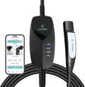 Lectron Level 1 Tesla Charger (WiFi) with App Control - 12 Amp, 120V, NEMA 5-15 Plug, 16ft Extension Cable NACS Connector, Portable Home Electric Car EV Charger for All Tesla/NACS Evs