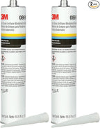 3M Auto Glass Urethane Windshield Adhesive, 08693, Medium Viscosity, High-Strength, Fast-Curing, 310 mL/10.5 fl oz Cartridge, Black (Pack of 2)