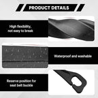 2PCS Car Seat Gap Filler Organizer, Upgrade Car Gap Filler with Fill and Storage Function for Storing Phones Keys Cards, Universal No Drop Seat Guard for Cars (Black)