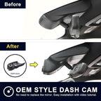 Mangoal Front 4K & Rear 1080P Dash Cam Custom fit for GMC Sierra 1500 2022-2026 HD 2024-2026 Pro SLE Elevation SLT AT4X Denali Ultimate (Model C), Integrated OEM Look, GPS, 128GB Card