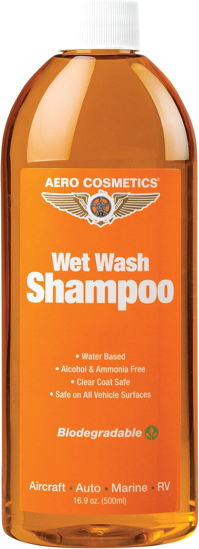 Wet Wash Shampoo 16 FL. oz High-Foaming, Gentle Effective Car Wash Soap Works with Foam Cannon or Bucket Washes. Safe for Aircraft, Cars, Trucks, Motorcycles, RVs & More