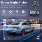 Miden 4K+4K Dash Cam Front and Rear,Free 64G SD Card,2160P+2160P UHD Dual Dash Camera for Cars,176°+160°Wide Angle,3.5'' IPS Screen Dashcam,Loop Recording,G-Sensor,WDR,Night Vision,24H Parking Monitor
