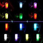iFunyLED Car Interior USB LED Night Light, Touchable Dimming with 13 Modes of Car Ambient Lighting Kit, Frosted Glass Bottle Lamp, Car Interior Accessories Suitable for Most Vehicles, Pack of 2