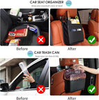 FrgKbTm Car Seat Back Hanging Bag Car Document Holder Multi-Pocket Bottle Bag Storage Box Organizer Travel Tidy Pouch Pocket Kids