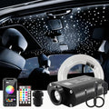 ATOKEE 16W Mixed 295pcs 9.8ft Fiber Optic Lights, Sound Activated Starlight Headliner Kit for Car Home Ceiling Decor, Controlled Via Bluetooth App / 28-Key RF Remote