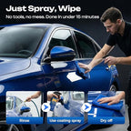 Advanced Car Quick-Acting Coating Agent Spray, 2026 New Car Coating Spray for Shine & Protection, Quick Effect Coating Agent for Car, Waterless Wash Oil Film Emulsion Glass Cleaner (2Pcs)