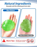 4-Pack Car Cleaning Gels, ALLGUO Reusable Car Cleaning Gel, Car Slime Cleaner&Dust Cleaning Gel for Car Interior, Keyboard Cleaner Gel, Car Gel Cleaner Putty Auto Detailing Tools Car Cleaning Supplies