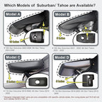 Mangoal Front 4K & Rear 1080P Dash Cam Custom fit for Chevy12th Gen Suburban 2023-2026, 5th Gen Tahoe 2023-2026, LS LT RST Z71 Premier High Country, Integrated OEM Look, GPS, 128GB Card