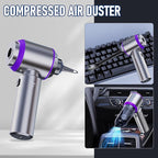 houscly Car Vacuum Portable Cordless 20000PA High Power 4-in-1 Compressed Air Duster & Air Blower & Pump Hand Held Vacuum with Brushless Motor for Car, Home, Office,Camping Ideal Gifts for Men & Women