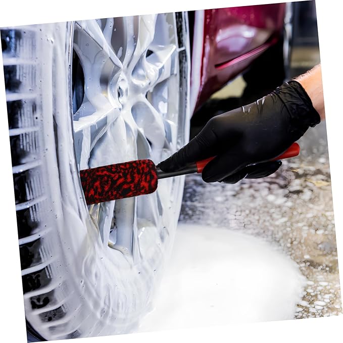 GLEAVI 12pcs Wheel Cleaning Brush Tire Brushes for Car Detailing Flexible for Hard Reach Areas for Car Models Colors
