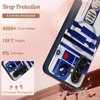 for Samsung Galaxy A36 5G Phone Case - Compatible with MagSafe Women Girls Boys Cute Magnetic Protective Cover Cool Blue Unique Heavy Duty Shockproof Design for Samsung A36 5G Cases 6.7"