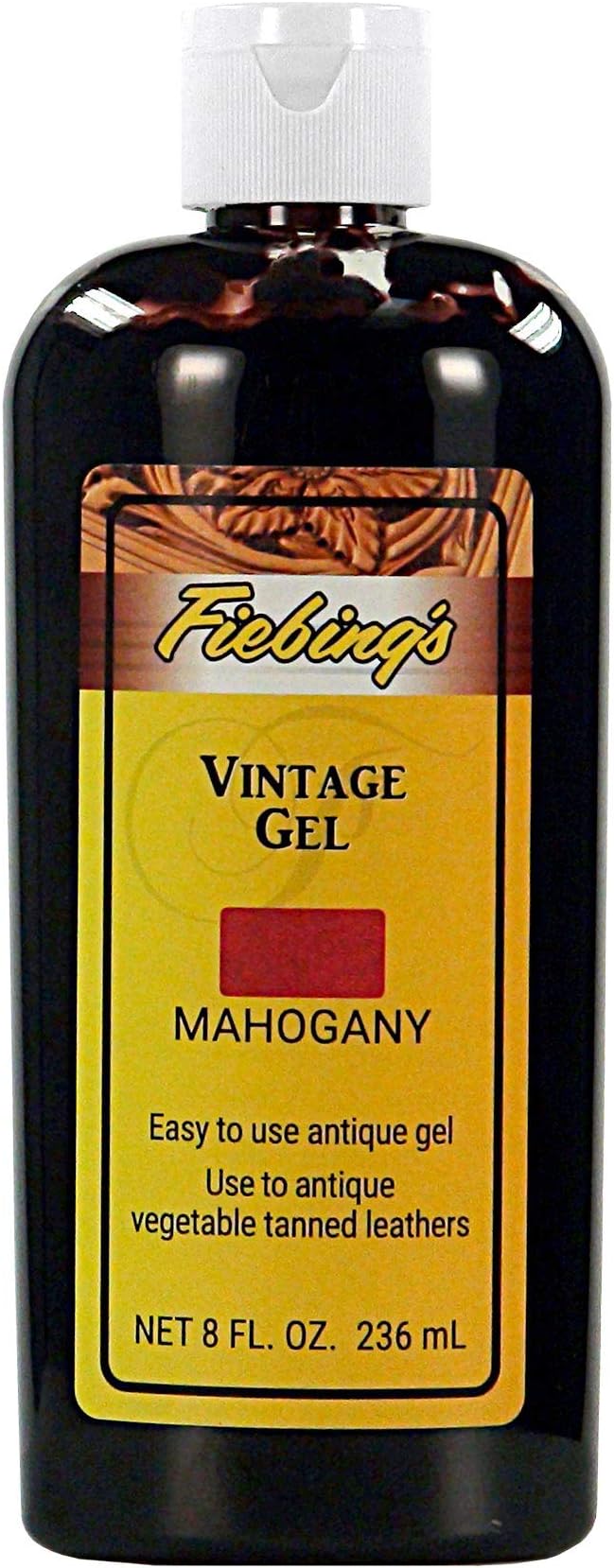 Fiebing's Vintage Gel - Mahogany 8oz - Antique Gel for Leather