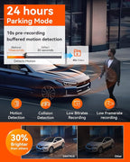 Vantrue N5 4 Channel WiFi 360° All Sides Dash Cam, STARVIS 2, IR Night Vision, 2.7K+1080P*3 Front Rear Inside Dashcam, Voice Control, GPS, 24 Hours Buffered Parking Mode Dash Camera(Renewed)