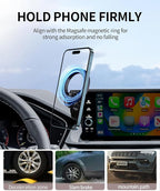 Car Phone Holder for 2025 Acura ADX 2023-2025 Integra 2024-2025 Integra Type S Accessories 7/9-Inch Screen Fixed Clip, 360° Rotation Phone Mount Compatible with MagSafe
