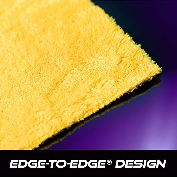 VIKING Microfiber Cleaning Cloth for Car Detailing, Ultra Plush Finishing Microfiber Towels for Car Cleaning Supplies, Yellow, 16 inch x 16 inch, 3 Pack