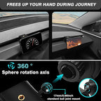 BestEvMod Dashboard Car 1/4 Screw Mount Phone Holder Tablet Mag Safe Compatible with Refreshed Tesla Model Y Juniper Model 3 Highland fits for All Phones & Android 360° Adjustable (Mag Safe)