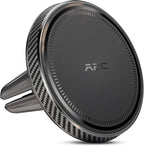 A2C Slim Magnetic Phone Holder for Car, Rental Car Essentials for Travel, No Assembly, Compact, One-Hand Operation, Easy Removal, Reusable, Upgraded Air Vent Phone Mount Compatible with MagSafe iPhone