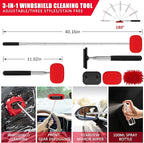 47Pcs Car Wash Cleaning Kit with High Power Handheld Vacuum Windshield Cleaning Tool with Side Mirror Squeegee Bucket Detailing Brushes Tire Brush Towels Complete Detailing Set for Car