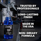 LANE'S Super Blue Tire Dressing Spray | High-Gloss Car Tire Shine Spray | No Sling, No Run, Long Lasting | Protects from Cracks & UV Rays | Non-Greasy Automotive Dressing & Cleaner | 32oz, 2 Pack