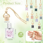 Funnymoom 20 Pcs Employee Appreciation Gifts Bulk Empty Glass Car Air Freshener Hanging Diffuser Thank You Gifts for Employee Nurse Staff Dietician Social Worker Volunteer