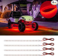 DUOFU365 Car Led Strip Lights, Golf Cart Lights, 12V LED Strip Light for Truck Car Motorcycle Boat Marine RV Golf Cart Truck Trailer Cargo Home Led Strip Red,12inch(Pack of 4)