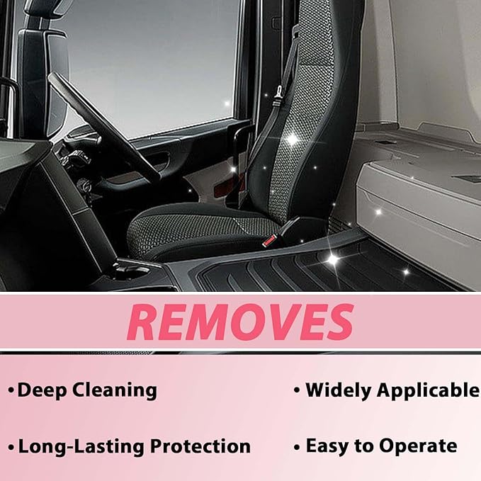 2PCS Car Interior Cleaner, Deep Cleaner Polishing, Interior Detailer Spray, for Cleaning Rubber, Plastic, Leather Surfaces Inside the Car