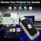 Wireless Carplay Adapter for Apple, Converts Wired to Wireless CarPlay, Plug & Play Carplay Wireless Adapter for iPhone 9 Above,Stable Fast Connection Low Latency Fits 2014 Onwards Cars