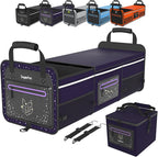 SugarFox Car Trunk Organizer | Foldable, Waterproof | Trunk Organizer for SUV/Cars | Car Organizers & Storage - Car Accessories for Women -M004 (Purple With Ice Pack, X-Large)