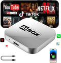 Wireless CarPlay Adapter 2026 Upgraded –AI Box Carplay Suitable for Apple iPhone & Android, with Compact Size, Plug-and-Play Convenience, and Fast, Stable Connection for CarPlay & Android Applications