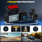 4K Dual Dash Cam Front and Rear, 4K+1080P FHD Car Camera,Dash Camera for Cars Car Camera with GPS WiFi App Control 150° Wide Angle Night Vision G-Sensor Loop Recording 24H Parking Monitoring