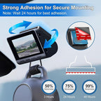 Adhesive Sticky Pads for Dash Cam Mount - 4PCS Heavy Duty Double Sided Tape Replacement for Dashcam & Car Camera Suction Cup, Heat Resistant Sticker Glue Mounting on Windshield/Windscreen/Window Glass