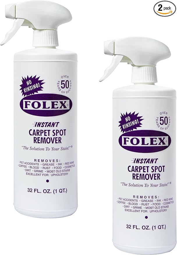 Folex Instant Carpet Spot Remover, 32 Fl Oz (Pack of 2)