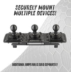 Bulletpoint Metal Dash Mount Cell Phone Holder Compatible with 2013-2018 RAM Truck & 2019+ RAM 1500 Classic (RubiGrid Spring-Loaded)