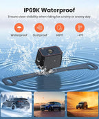 AUTO-VOX W5 Wireless Backup Camera: 4.5" 1080P Dual-Channel Monitor, Easy Installation, Stable Wireless Signal, IP69K Waterproof Color Night Vision Back Up Camera for Truck, Car, SUV, Van and Trailer