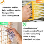 AOCEAN 6 Pcs Blind Cleaner Duster Tool, 7-Finger Dusting Cleaner Tool for Window & Air Vent, Washable Handheld Microfiber Duster Brush for Blinds Dust Dirt