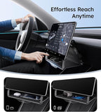 Wigoo Under Screen Organizer for Model 3 2016~2026, Including Model 3 Highland 2024~2026 (Standard, Premium & Performance), Concealed Center Console Organizer Tray, Quick & Stable Installation