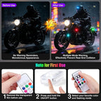 2026 Upgraded 11LEDs Wireless LED Strobe Lights, Ultra Bright 8 Colors Aircraft Strobe Lights with Remote, IP65 Waterproof Anti-Collision Warning Light for Motorcycle Bike Car Drone RV - 4PCS