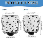 Cute Cartoon Black Cat Car Wash Mit Scratch Free Wash Mitten For Cars Car Drying Mitt